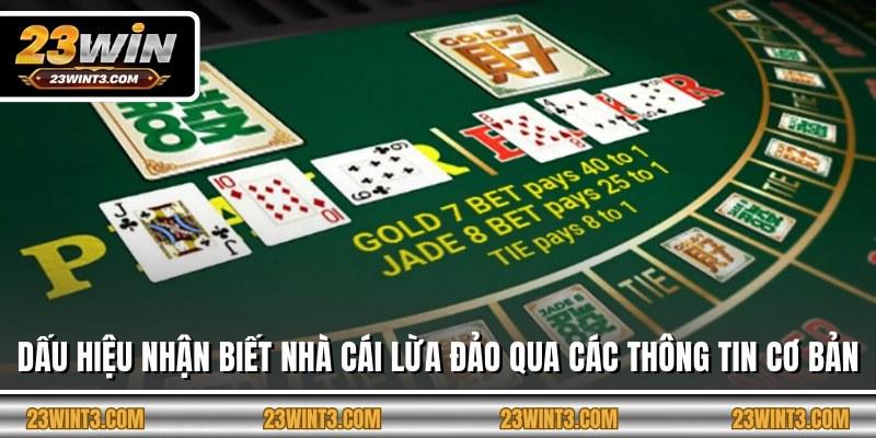 Dấu hiệu nhận biết nhà cái lừa đảo qua các thông tin cơ bản